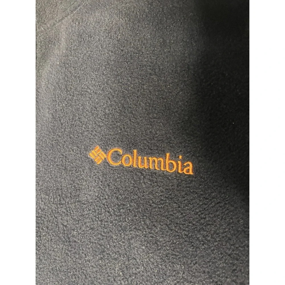 Columbia Auburn Tigers Fleece Vest Men's Size Medium Blue Full Zip Sleeveless